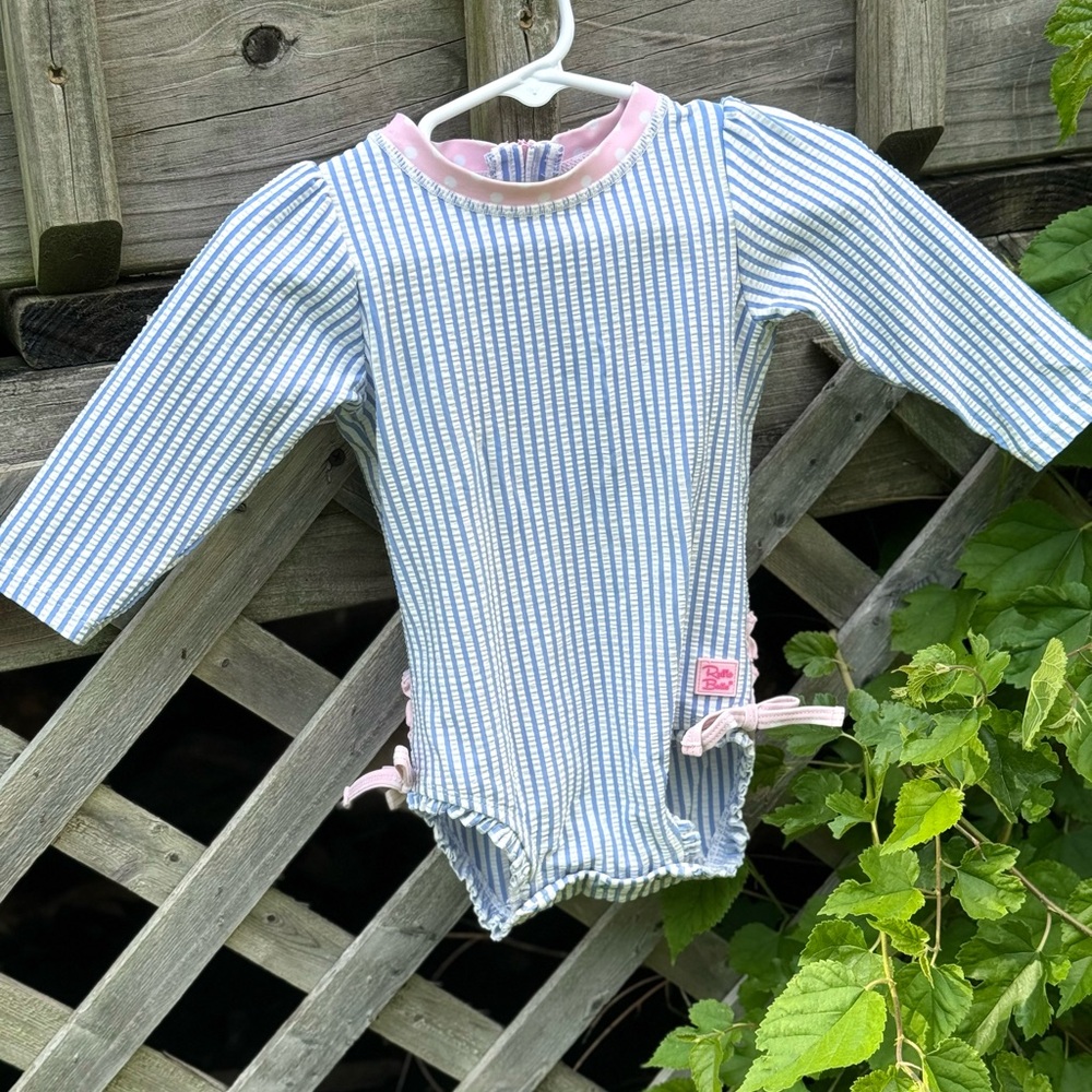 Ruffle Butts Striped Swimsuit